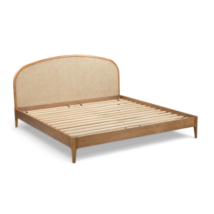 Mico Pecan Natural Rattan Bed - King