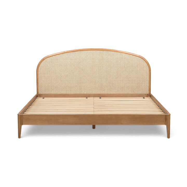 Mico Pecan Natural Rattan Bed - King