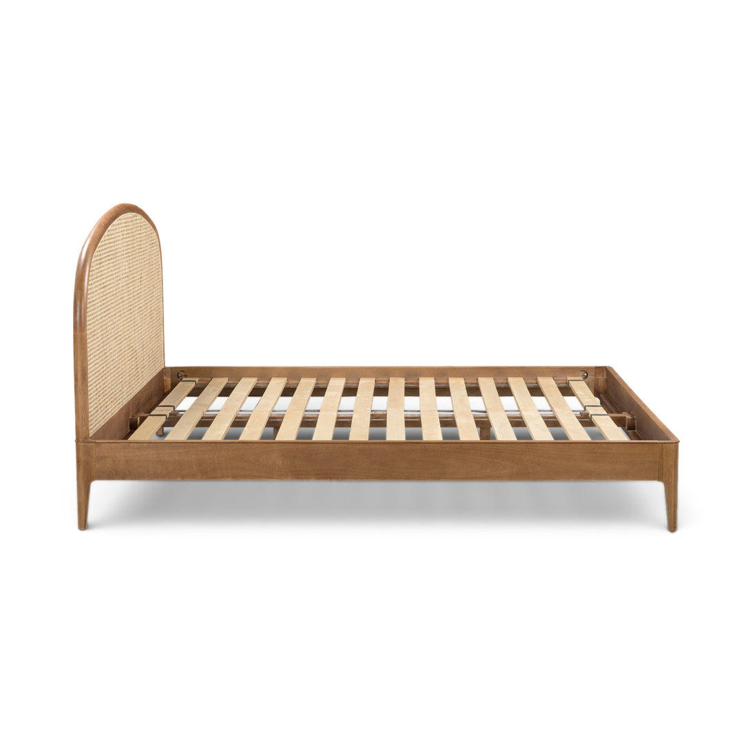 Mico Pecan Natural Rattan Bed - King