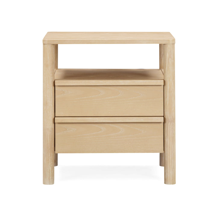 Tyra 22" Ash 2-Drawer Nightstand