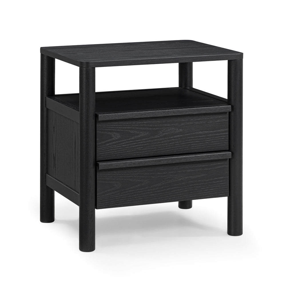 Tyra 22" Ash 2-Drawer Nightstand