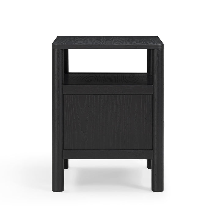 Tyra 22" Black Ash 2-Drawer Nightstand
