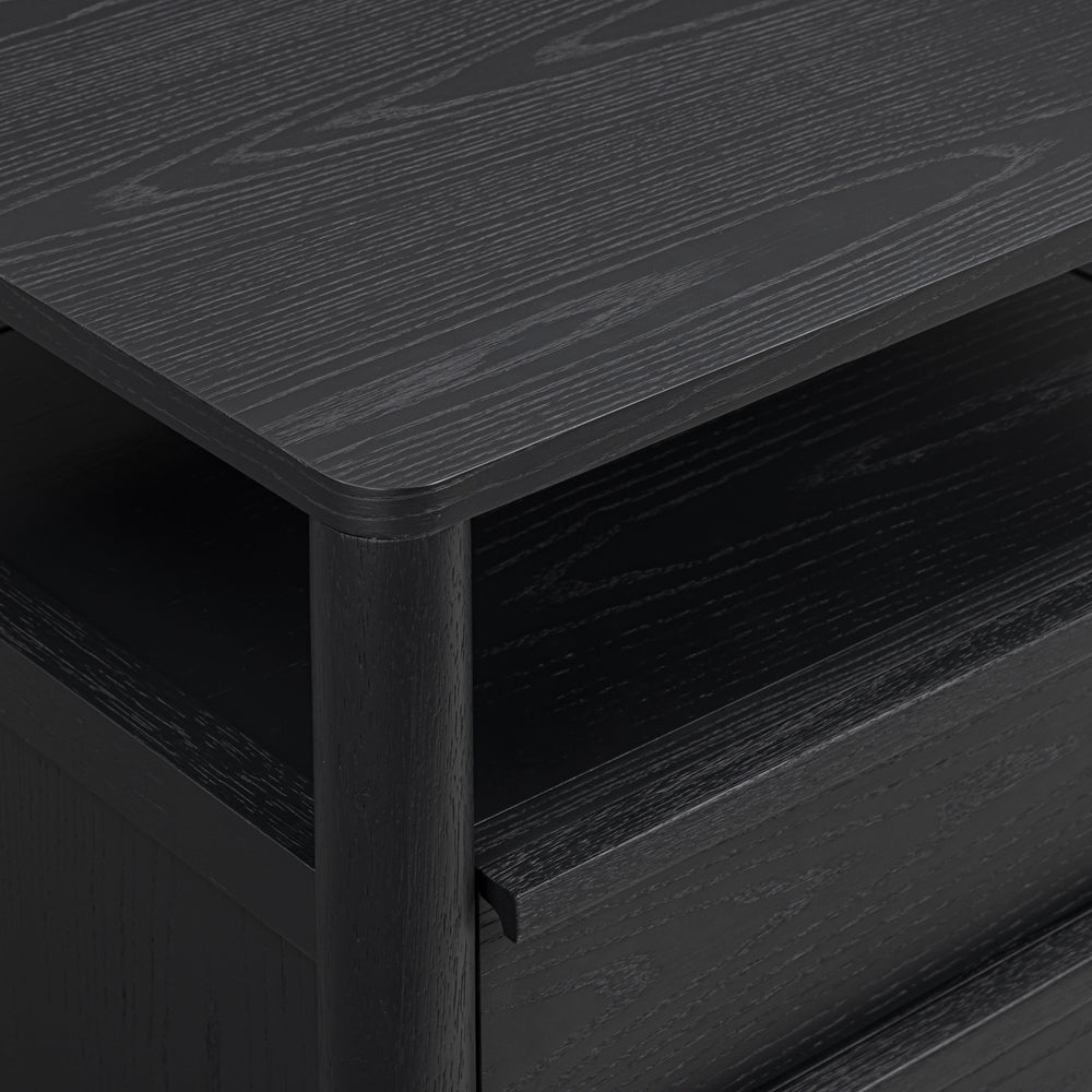 Tyra 22" Ash 2-Drawer Nightstand