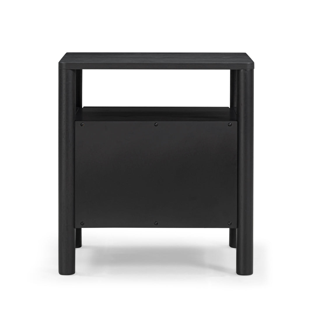 Tyra 22" Black Ash 2-Drawer Nightstand
