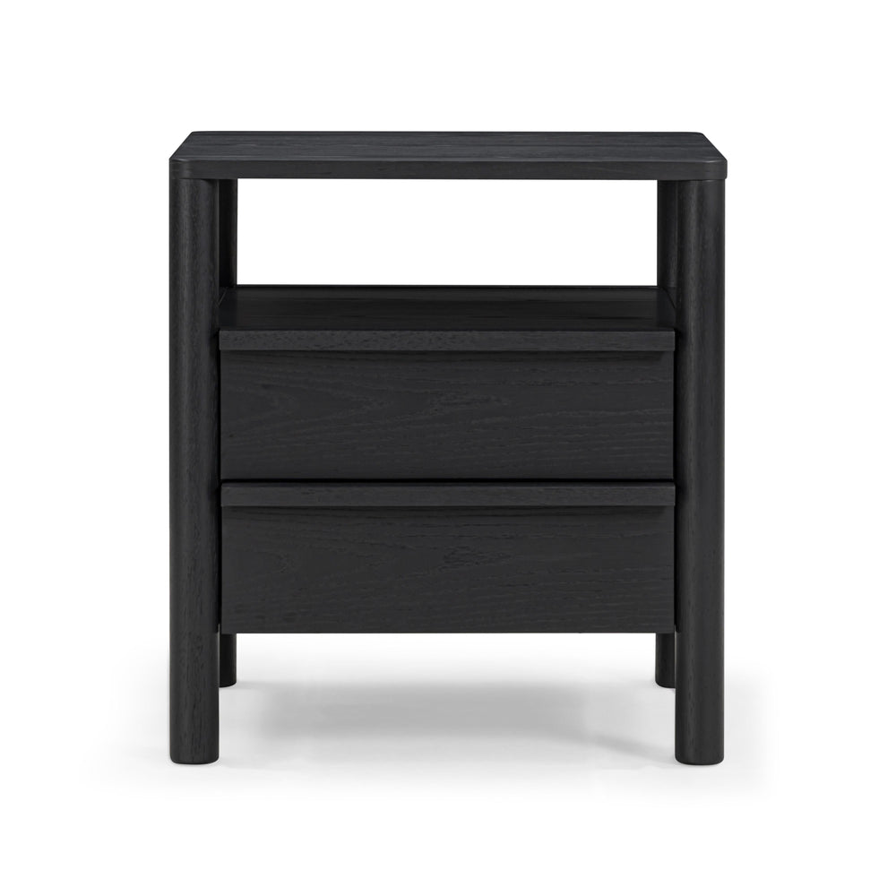 Tyra 22" Ash 2-Drawer Nightstand