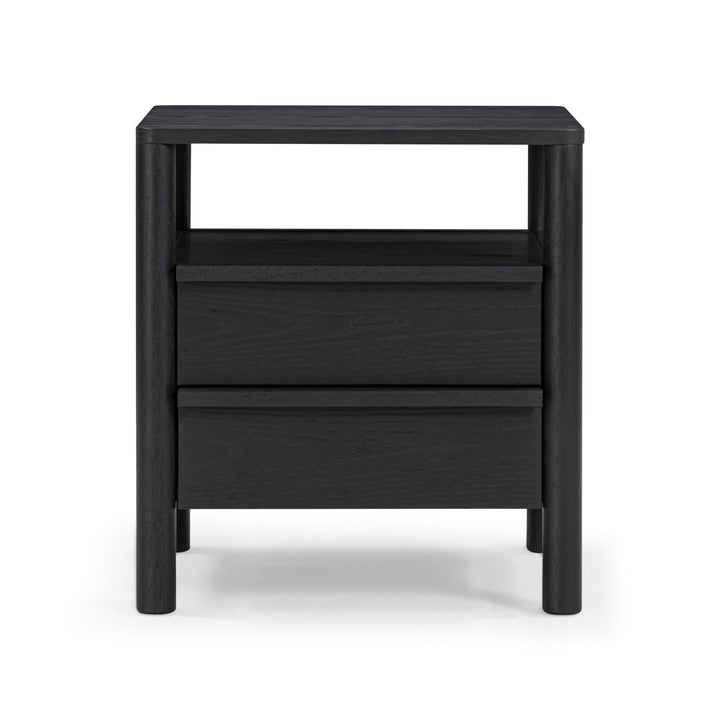 Tyra 22" Ash 2-Drawer Nightstand