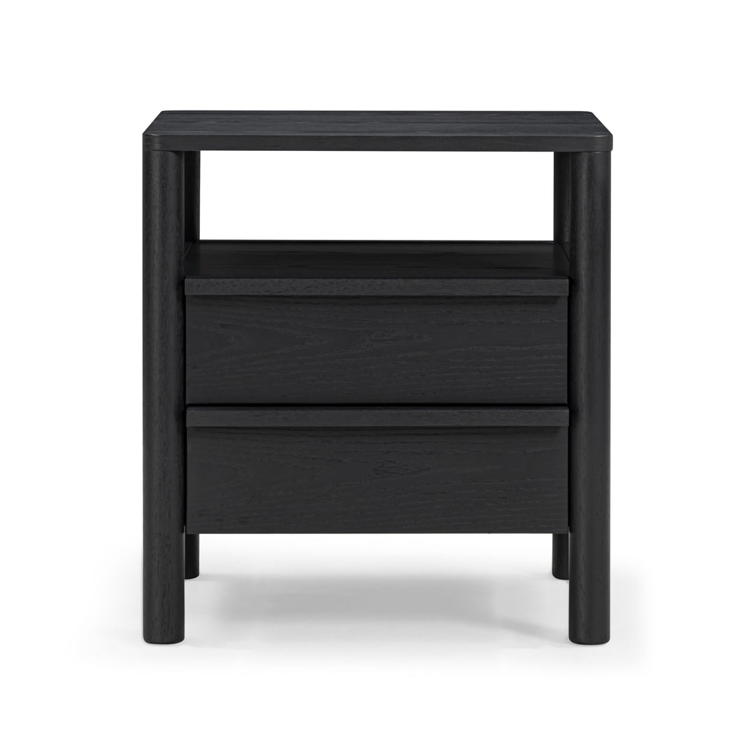 Tyra 22" Ash 2-Drawer Nightstand