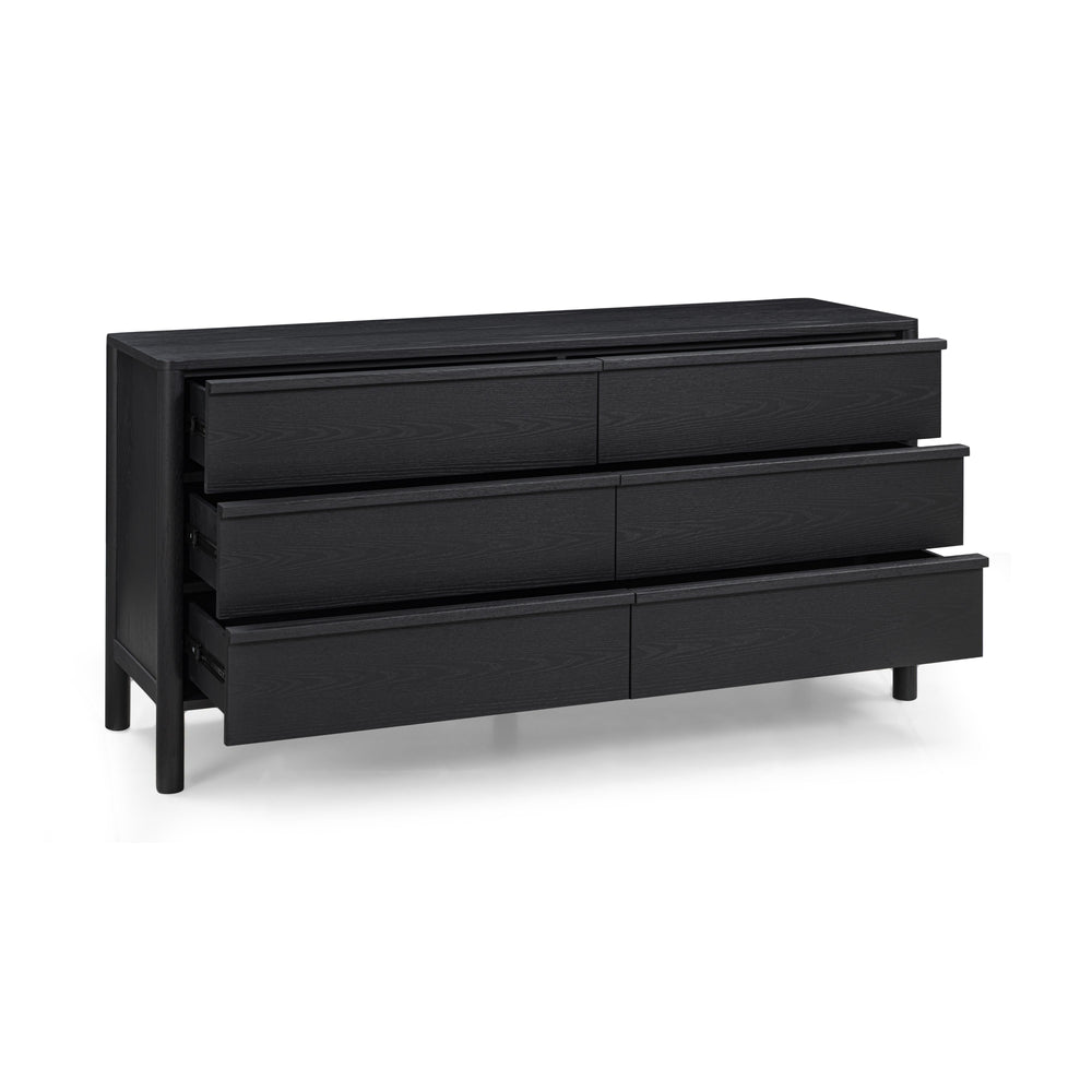 Tyra 62" Ash 6-Drawer Dresser