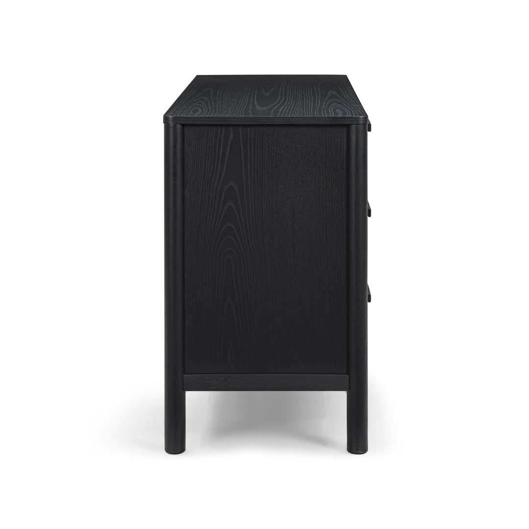 Tyra 62" Black Ash 6-Drawer Dresser