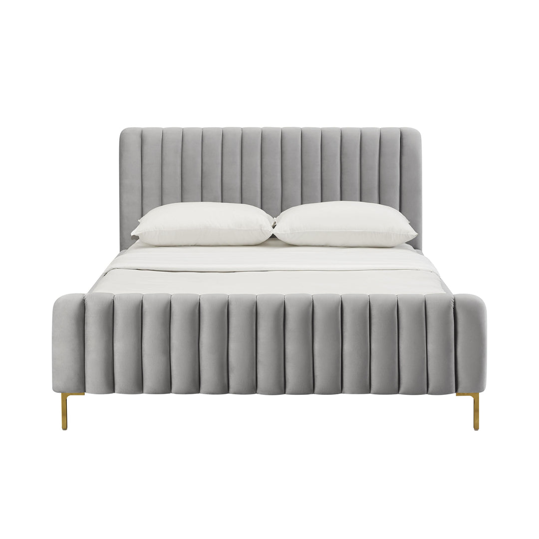 Angela Grey Performance Velvet Bed - Queen
