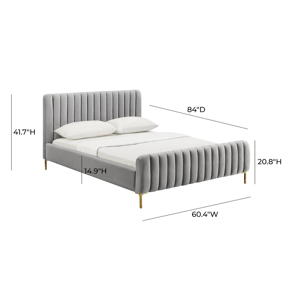 Angela Grey Performance Velvet Bed - Full