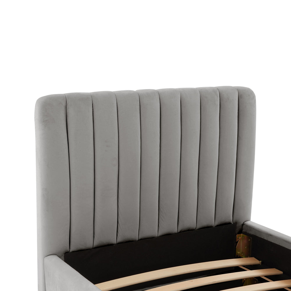 Angela Grey Performance Velvet Trundle Bed - Twin