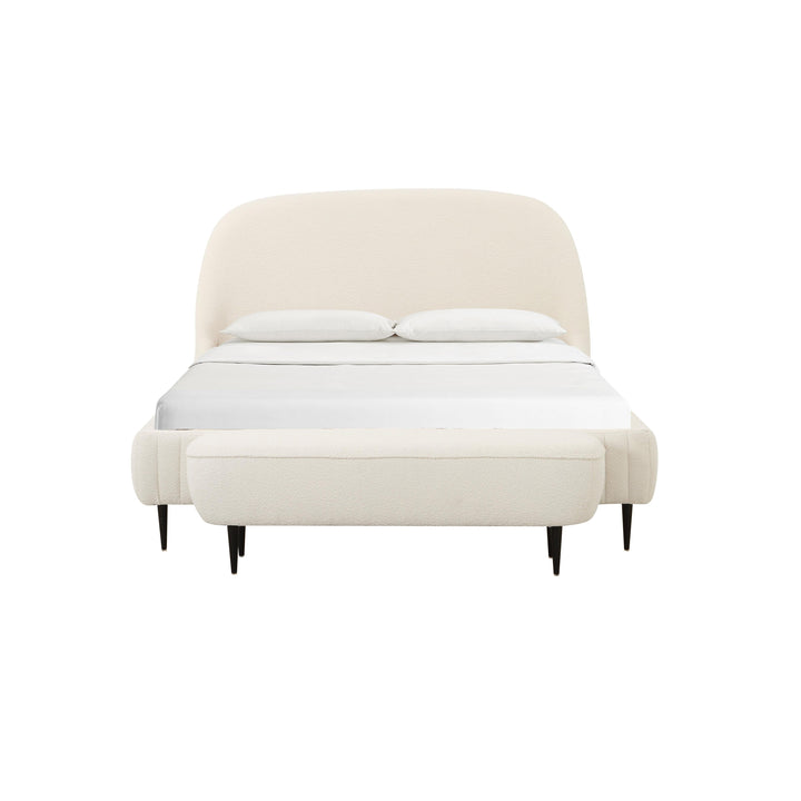 Denise Cream Boucle Bed - King