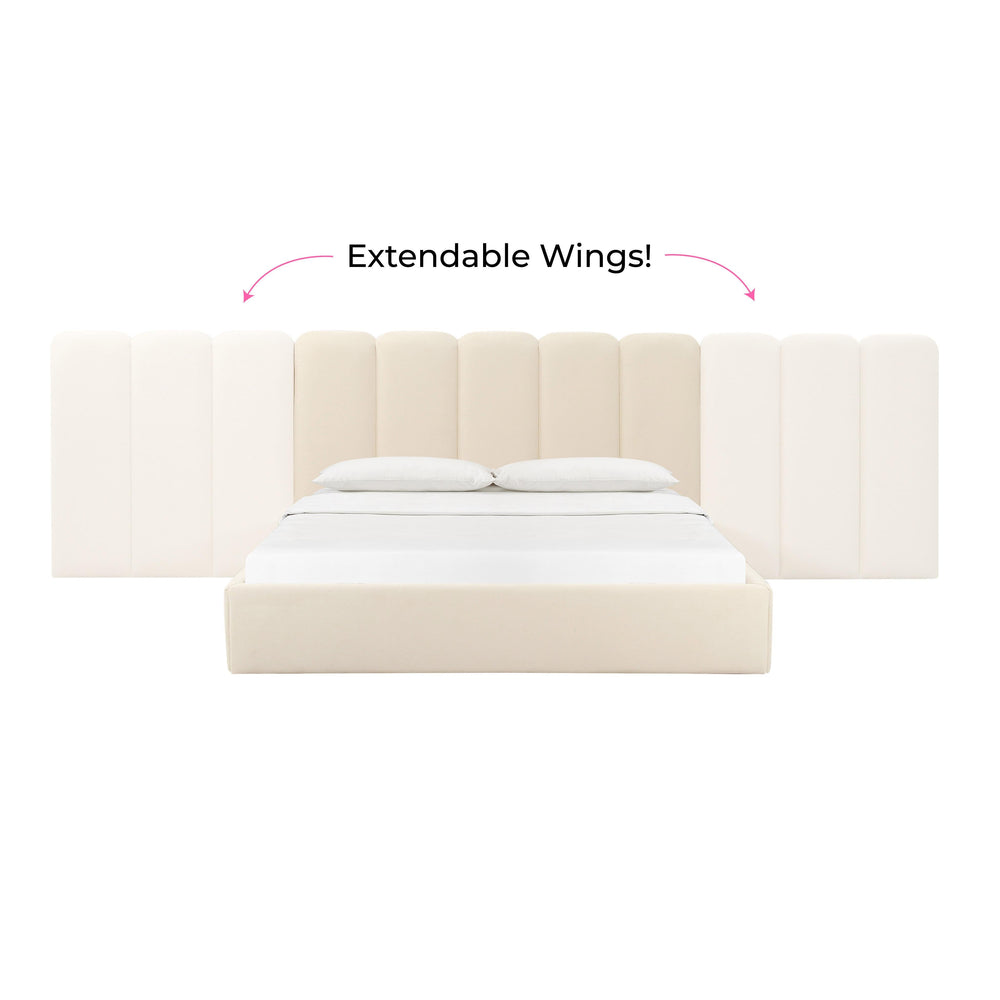 Palani Performance Velvet Headboard Wings