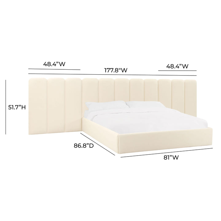 Palani Performance Velvet Headboard Wings