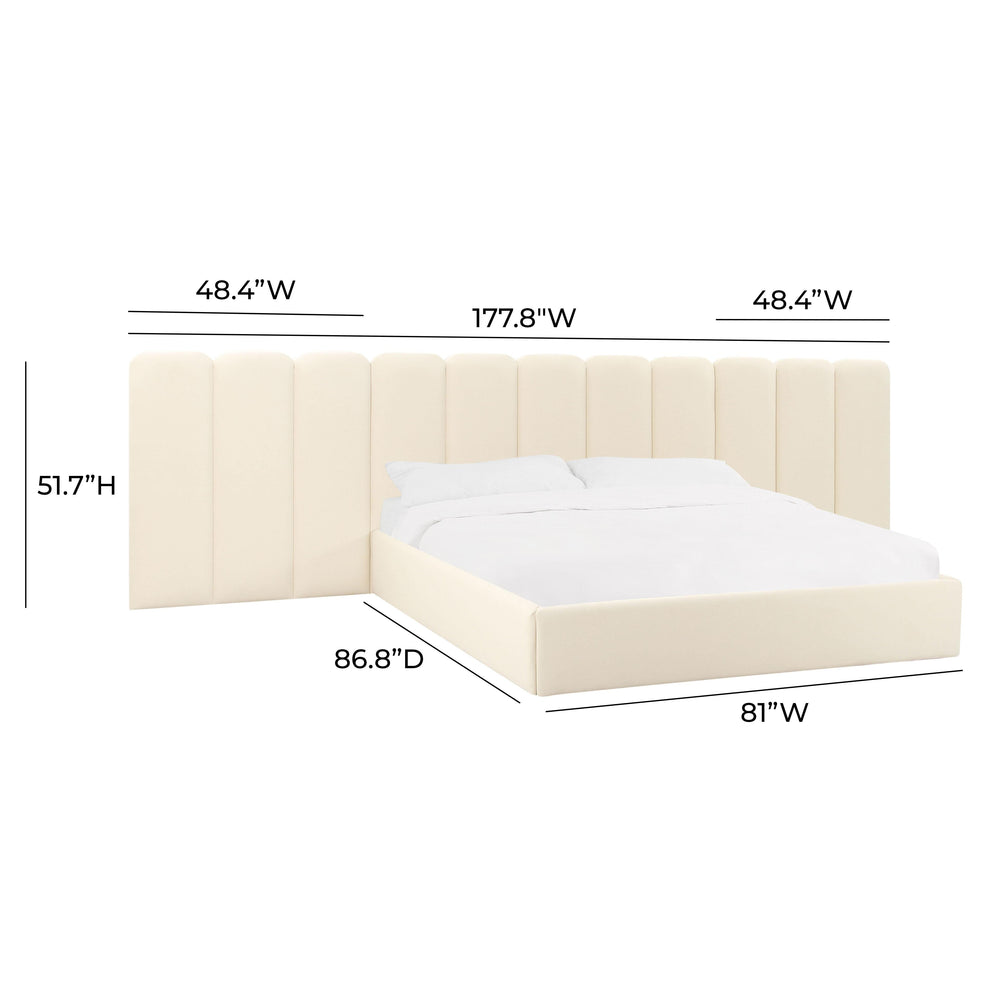 Palani Performance Velvet Headboard Wings