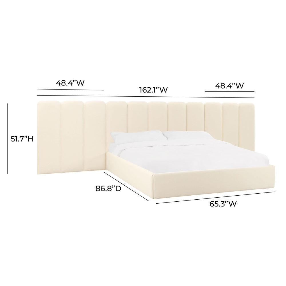 Palani Performance Velvet Headboard Wings