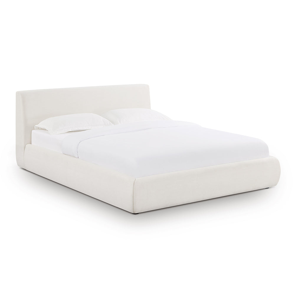 Isla Cream Upcycled Performance Linen Bed - Queen