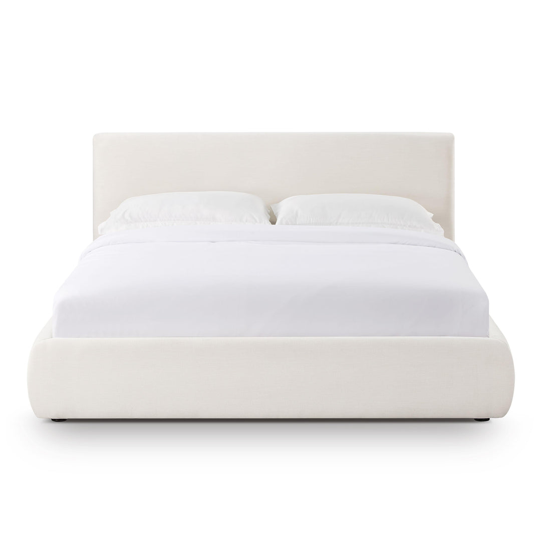 Isla Cream Upcycled Performance Linen Bed - Queen