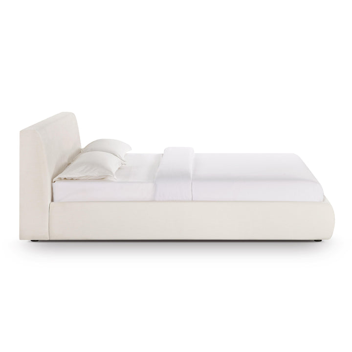 Isla Cream Upcycled Performance Linen Bed - Queen