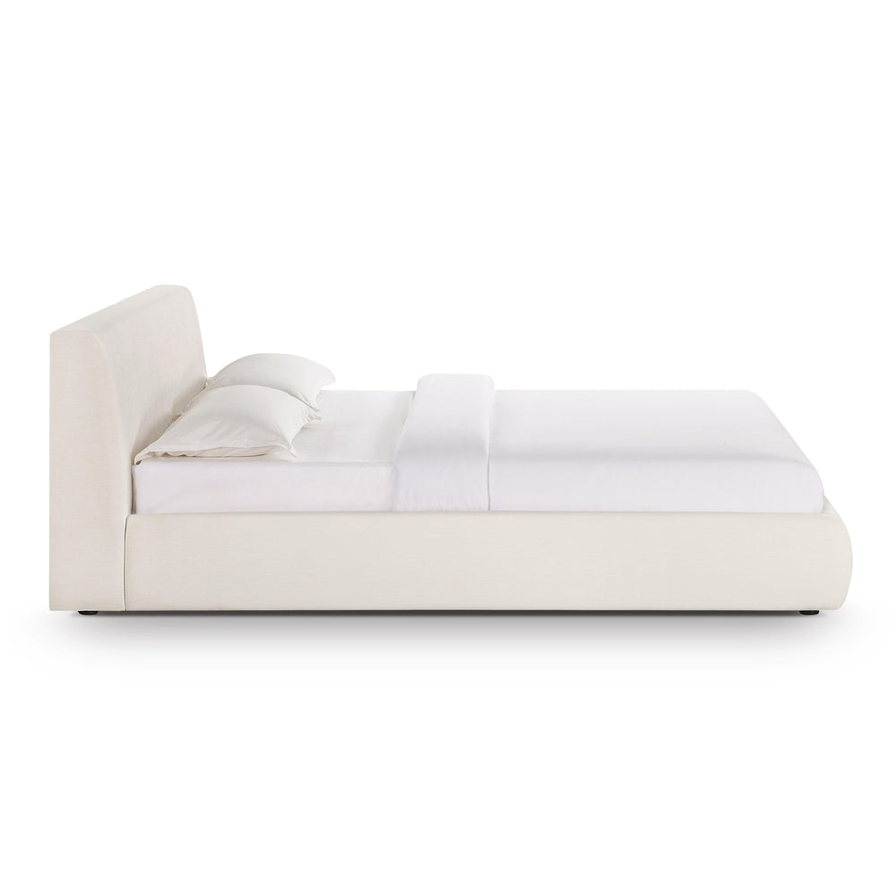 Isla Cream Upcycled Performance Linen Bed - Queen