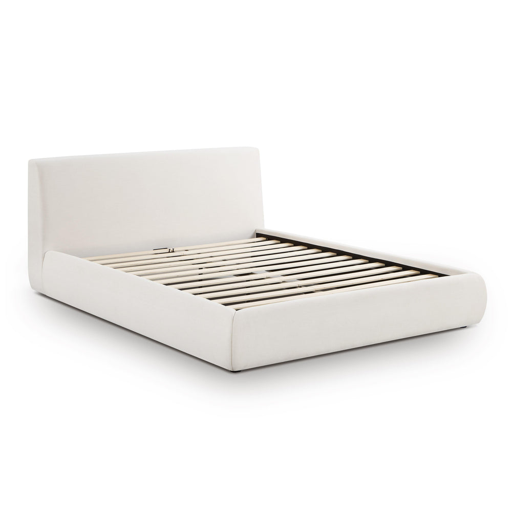 Isla Cream Upcycled Performance Linen Bed - Queen