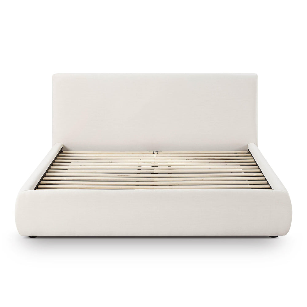 Isla Cream Upcycled Performance Linen Bed - Queen