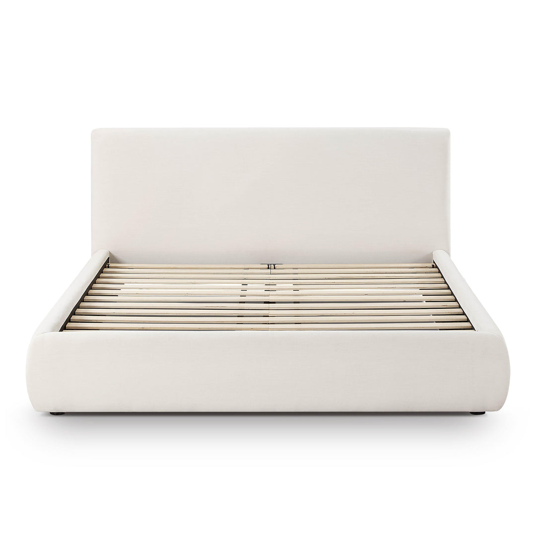 Isla Cream Upcycled Performance Linen Bed - Queen