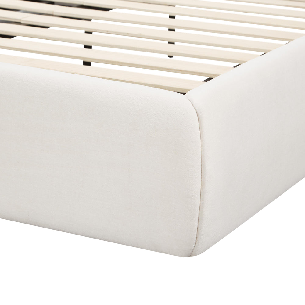 Isla Cream Upcycled Performance Linen Bed - Queen