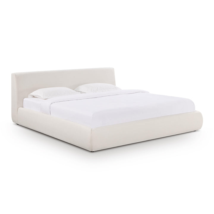 Isla Cream Upcycled Performance Linen Bed - King