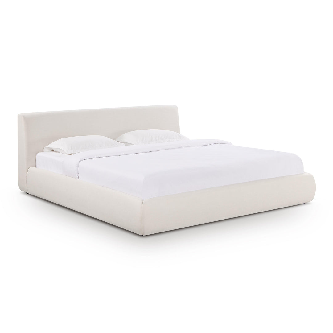 Isla Cream Upcycled Performance Linen Bed - King