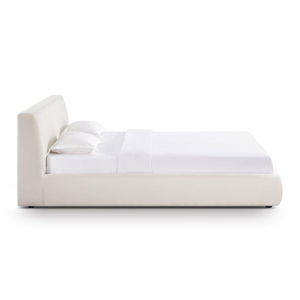 Isla Cream Upcycled Performance Linen Bed - King