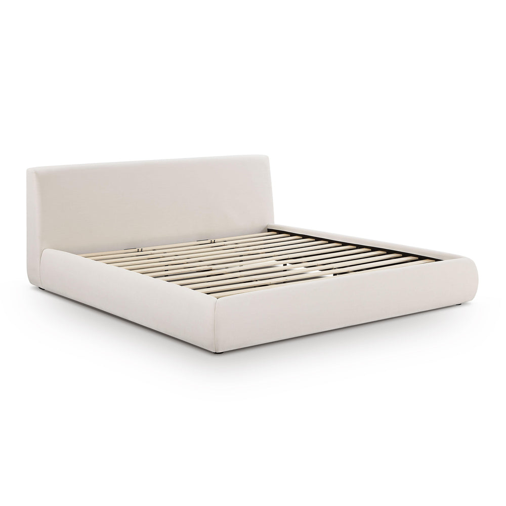Isla Cream Upcycled Performance Linen Bed - King