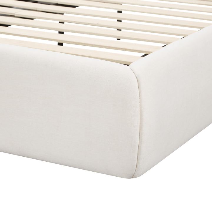 Isla Cream Upcycled Performance Linen Bed - King