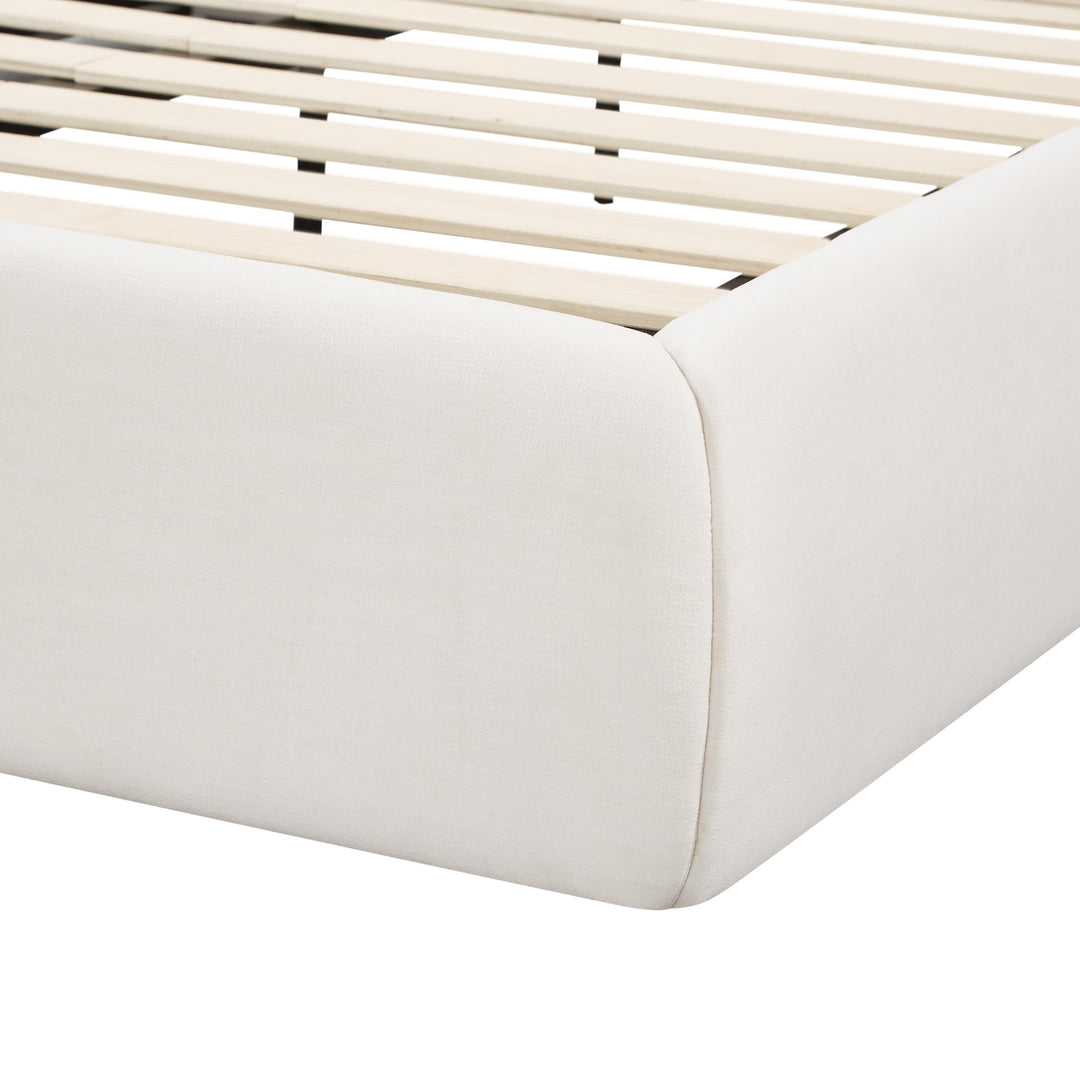 Isla Cream Upcycled Performance Linen Bed - King