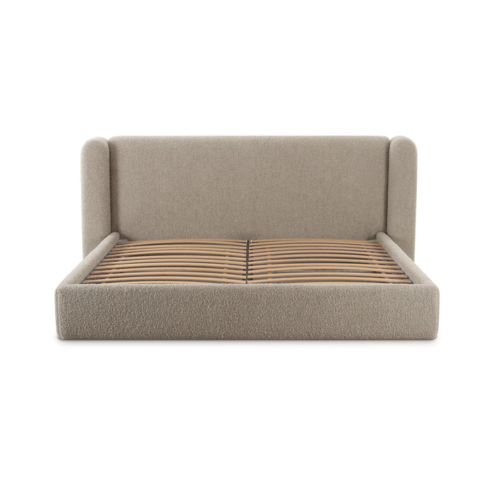 Babette Tan Contract-Grade Boucle Bed - Queen