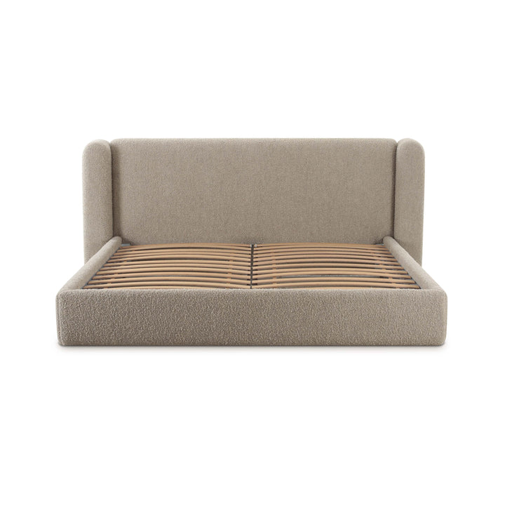 Babette Tan Contract-Grade Boucle Bed - King