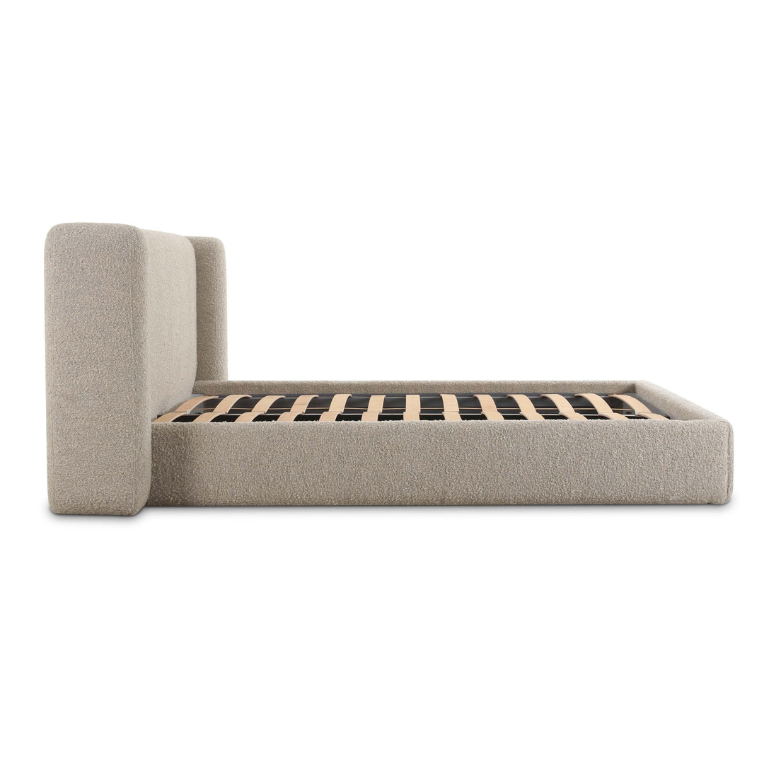 Babette Tan Contract-Grade Boucle Bed - King