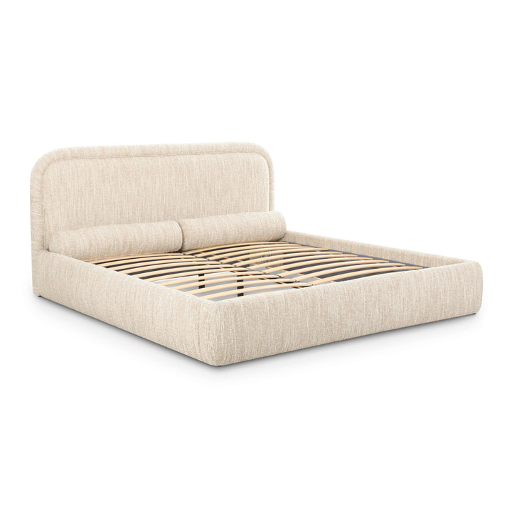 Murielle Taupe Textured Performance Boucle Bed - Queen