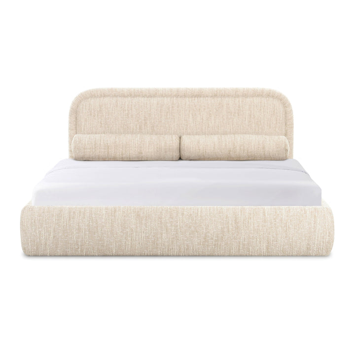 Murielle Taupe Textured Performance Boucle Bed - King