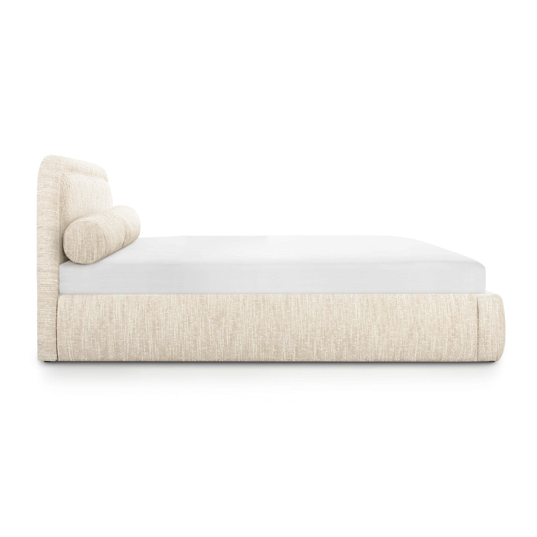 Murielle Taupe Textured Performance Boucle Bed - King