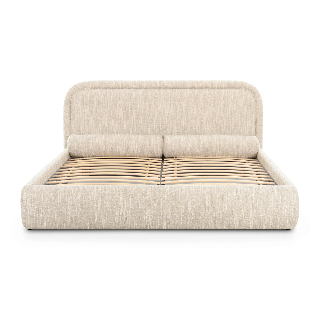 Murielle Taupe Textured Performance Boucle Bed - King