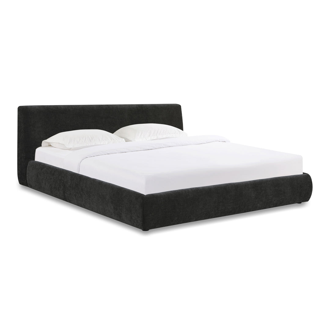 Isla Charcoal Textured Performance Velvet Bed - King