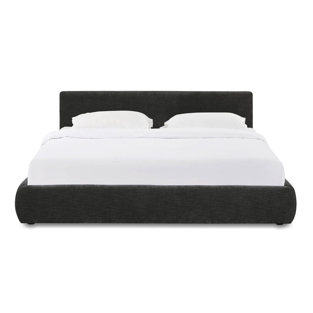 Isla Charcoal Textured Performance Velvet Bed - King