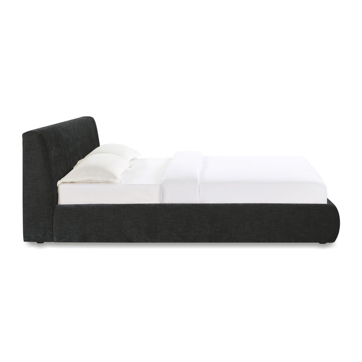 Isla Charcoal Textured Performance Velvet Bed - King