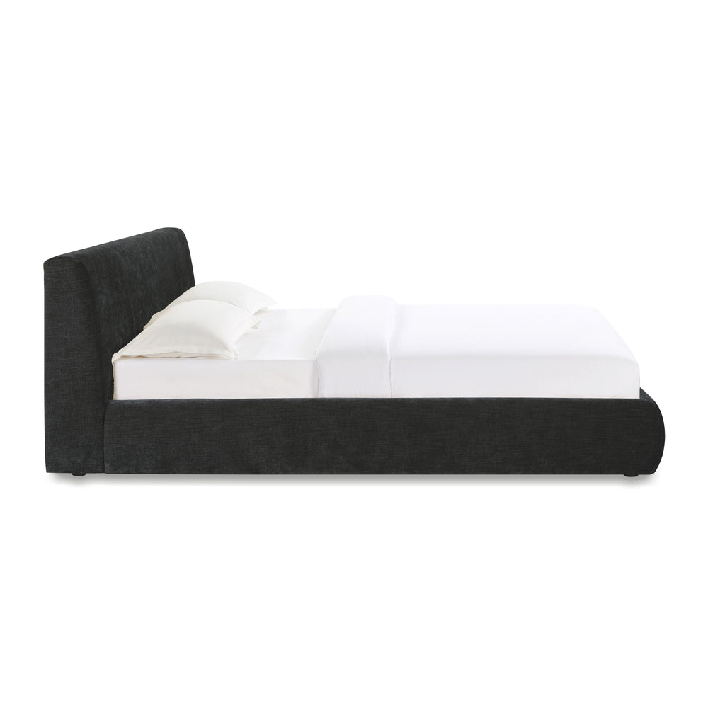 Isla Charcoal Textured Performance Velvet Bed - King