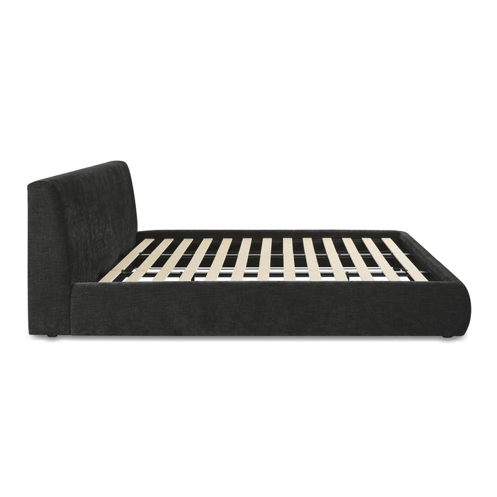 Isla Charcoal Textured Performance Velvet Bed - King