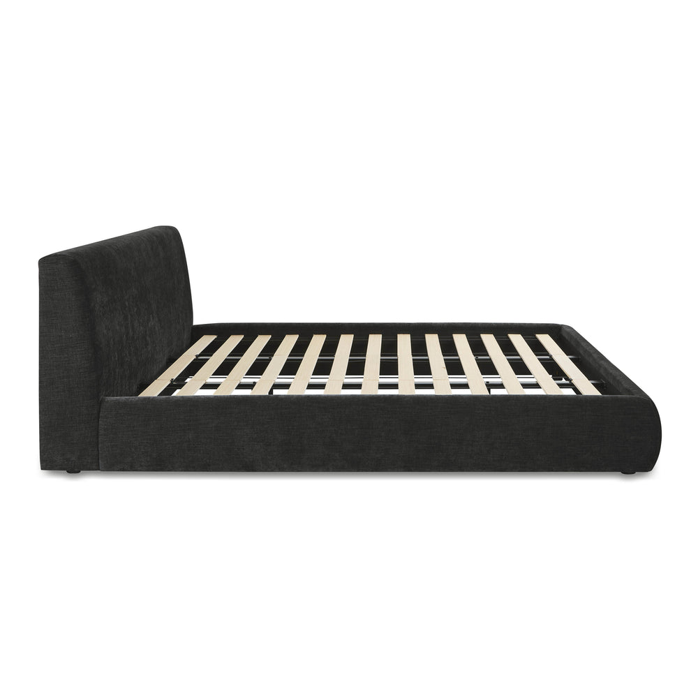 Isla Charcoal Textured Performance Velvet Bed - King