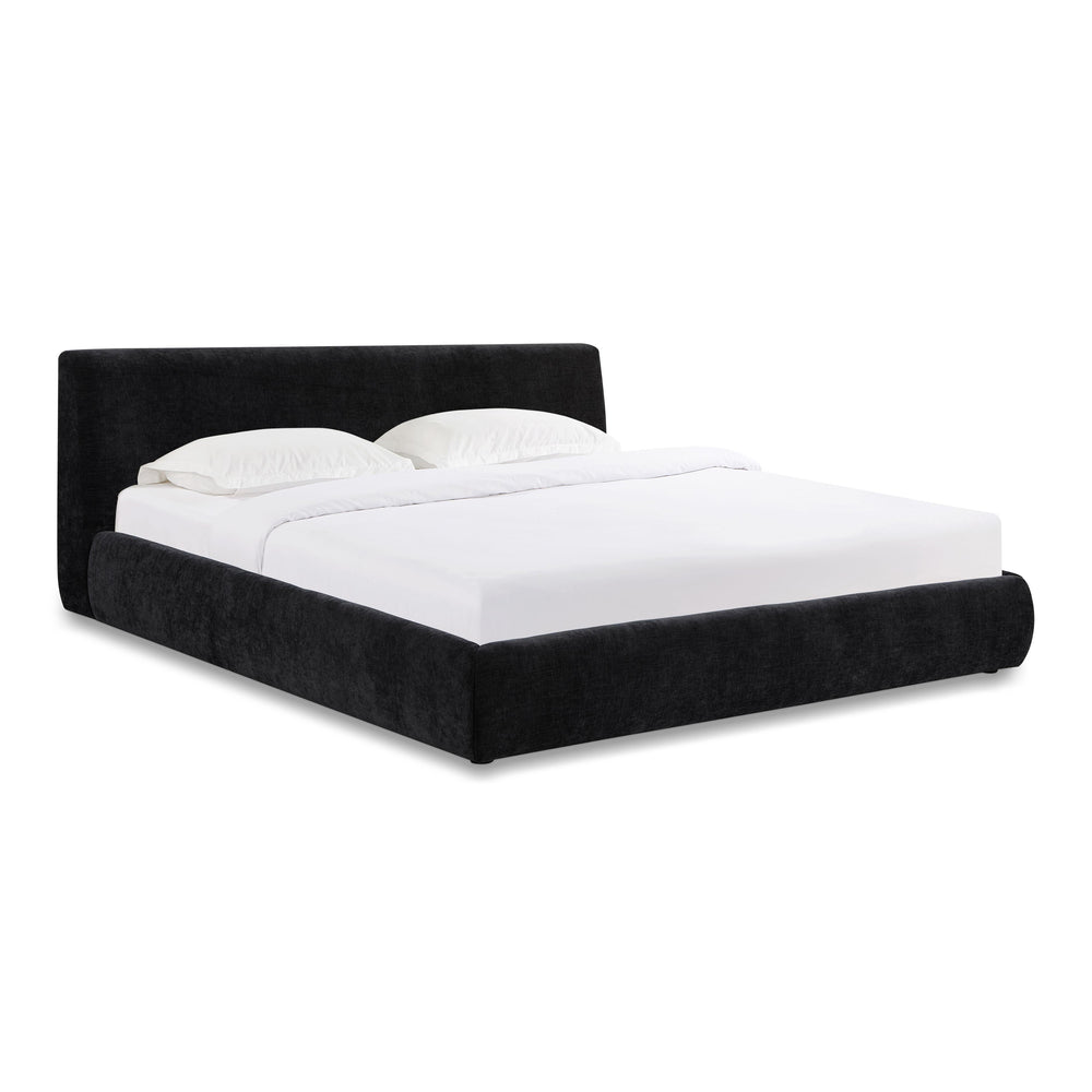 Isla Charcoal Textured Performance Velvet Bed - King