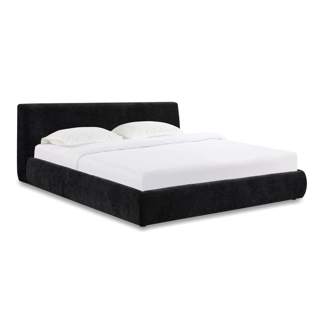 Isla Charcoal Textured Performance Velvet Bed - King
